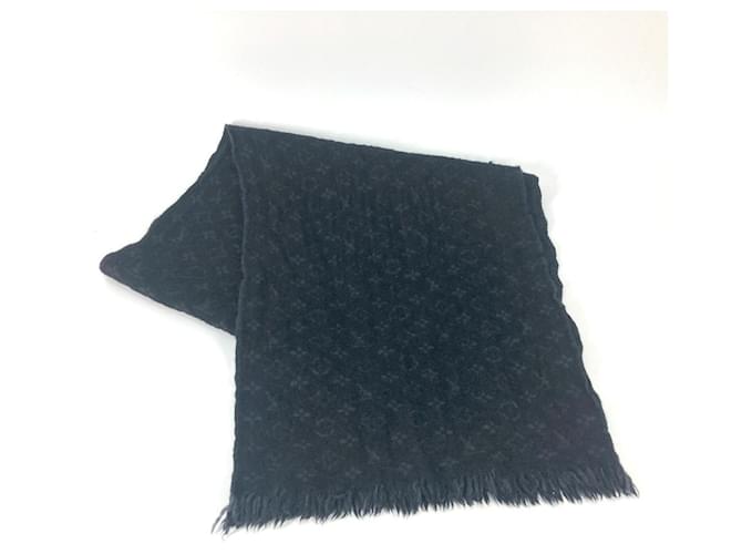 Stola in lana Monogram Louis Vuitton Nero