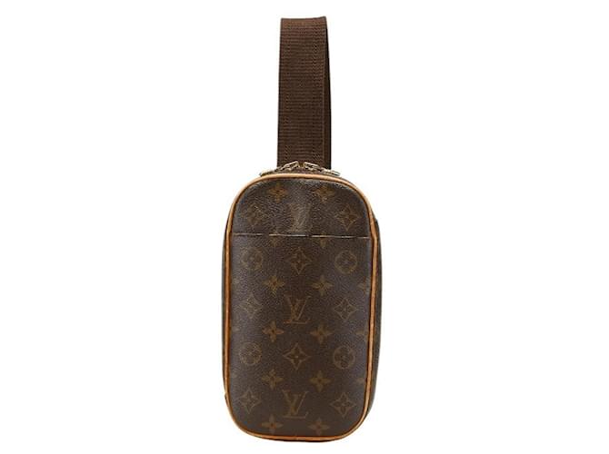 Borsa a tracolla Pochette Ganju Monogram Louis Vuitton Marrone