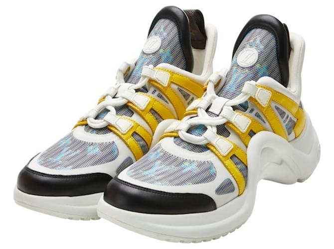 Sneakers Arclight Louis Vuitton Marrone Bianco Giallo