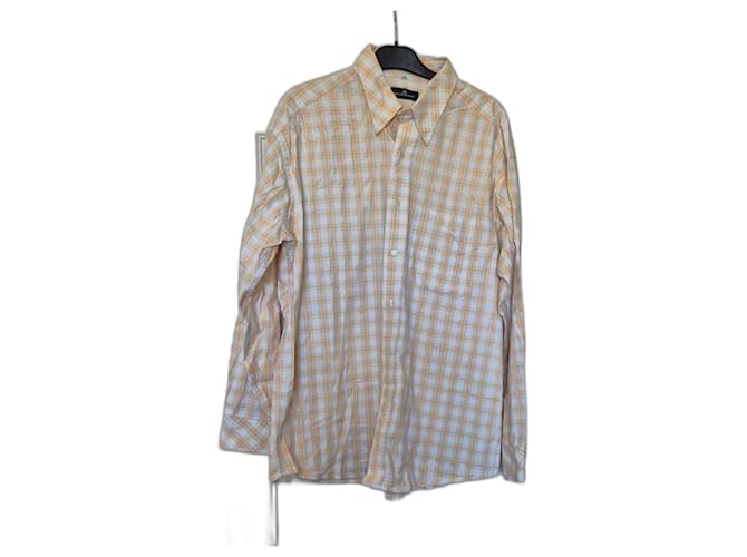 Camicia da uomo Balenciaga a quadri maniche lunghe taglia 17/43 XL/42 Multicolore