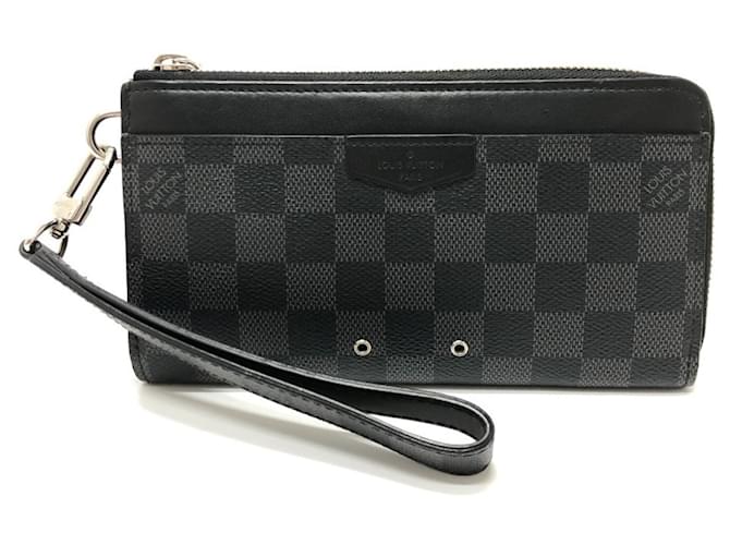 Zippy Portafoglio Lungo Damier Graphite Louis Vuitton Nero