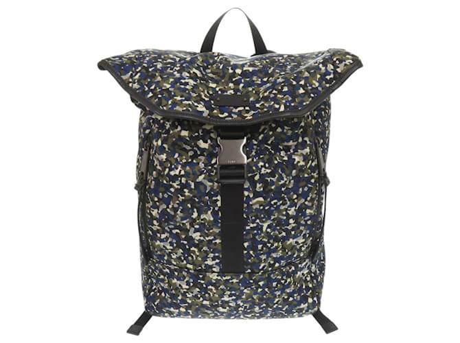 Zaino in nylon camouflage Fendi