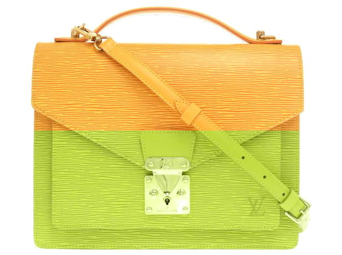 Borsa Monceau Epi Tassili Louis Vuitton Giallo