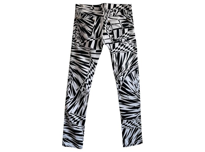 Versace For H&M Pantaloni Nero Bianco