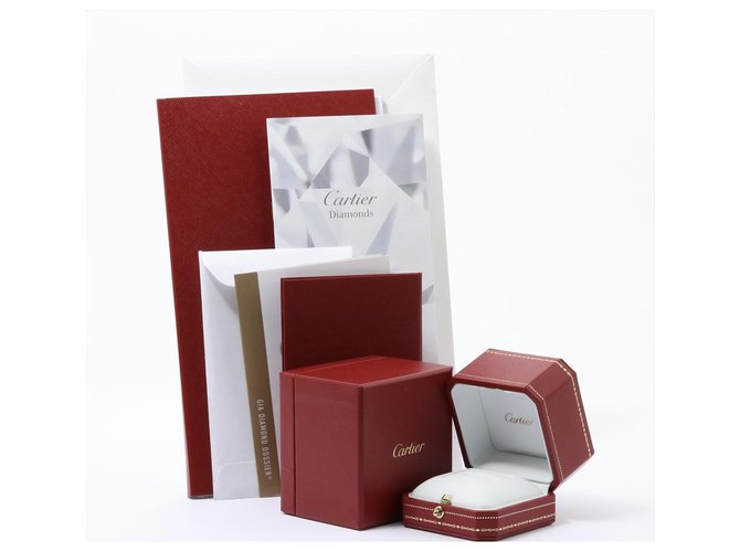 cartier 0.20 Carat D / IF Round Brillant Diamond Solitaire 1895 Anello in platino Bianco