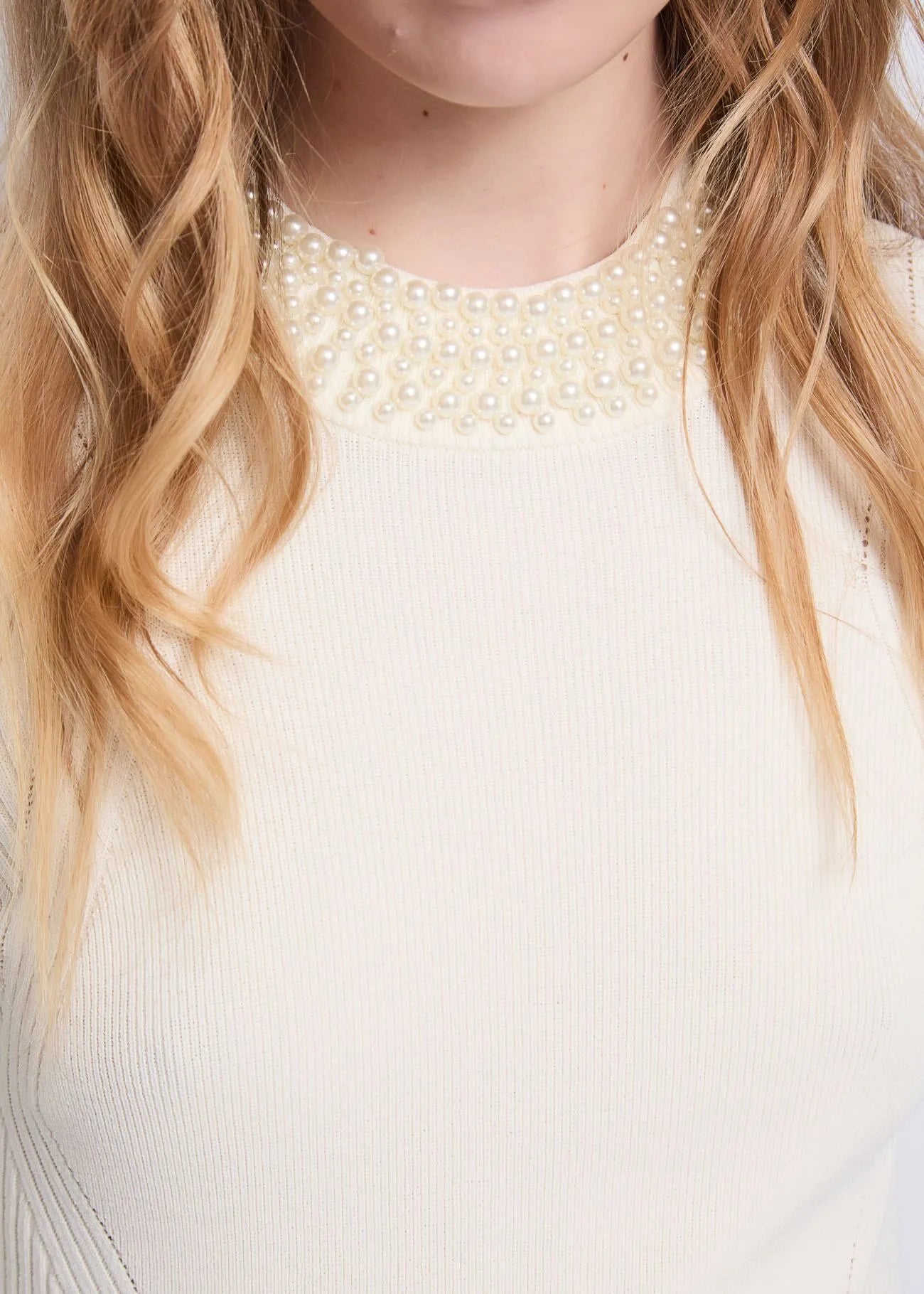 GAUDì 521FD53036 Maglia da donna in filato con perle