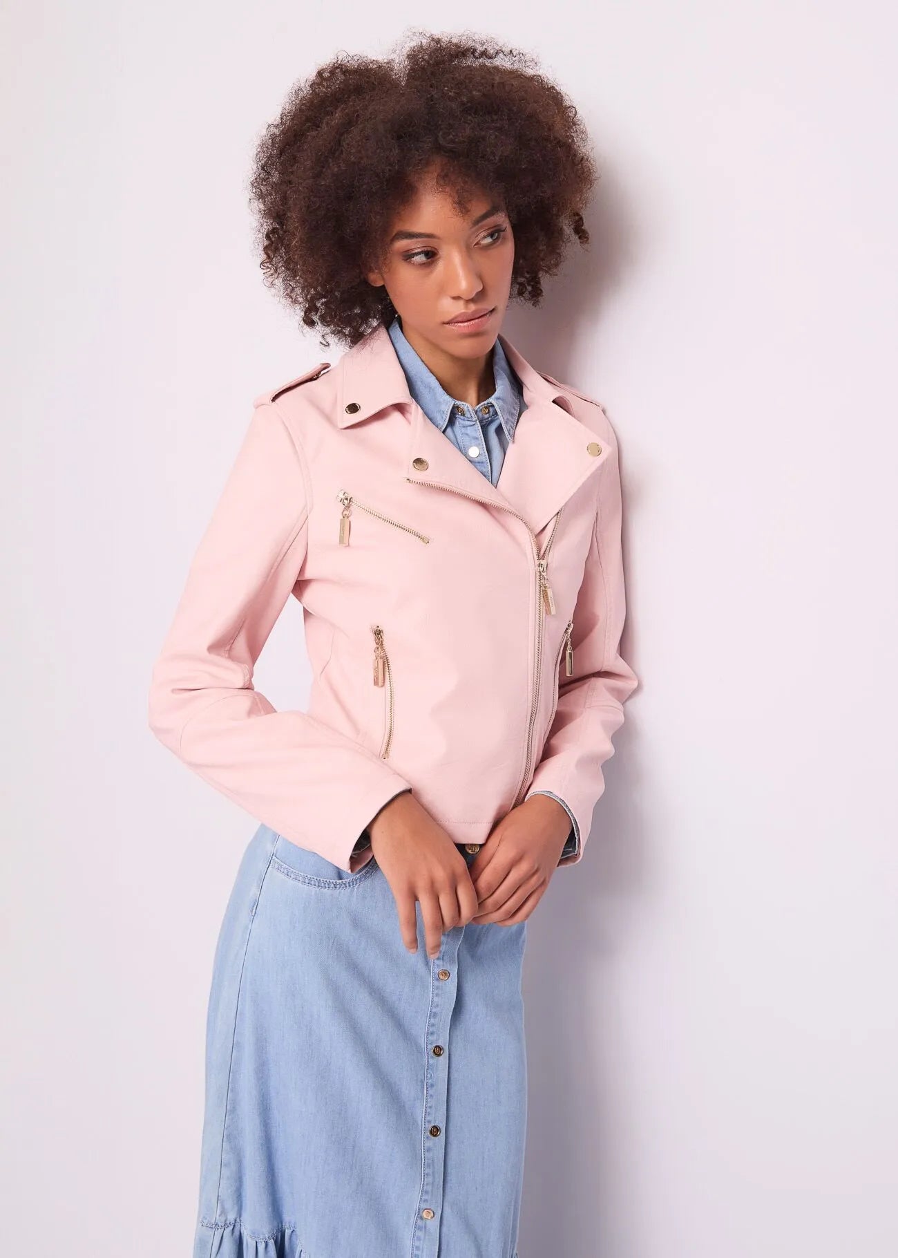 Giacca biker con zip GAUDì ART.511BD38002