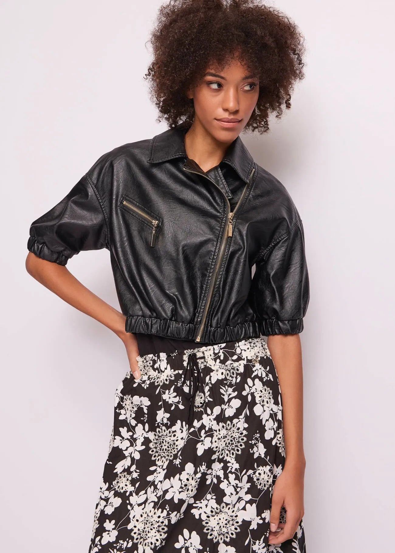 Giacca biker con zip GAUDì ART.511BD38005