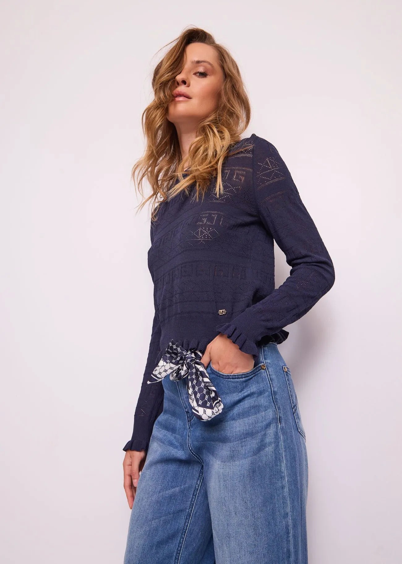 Maglia con rouches IN FILATO GAUDì ART.511BD53020