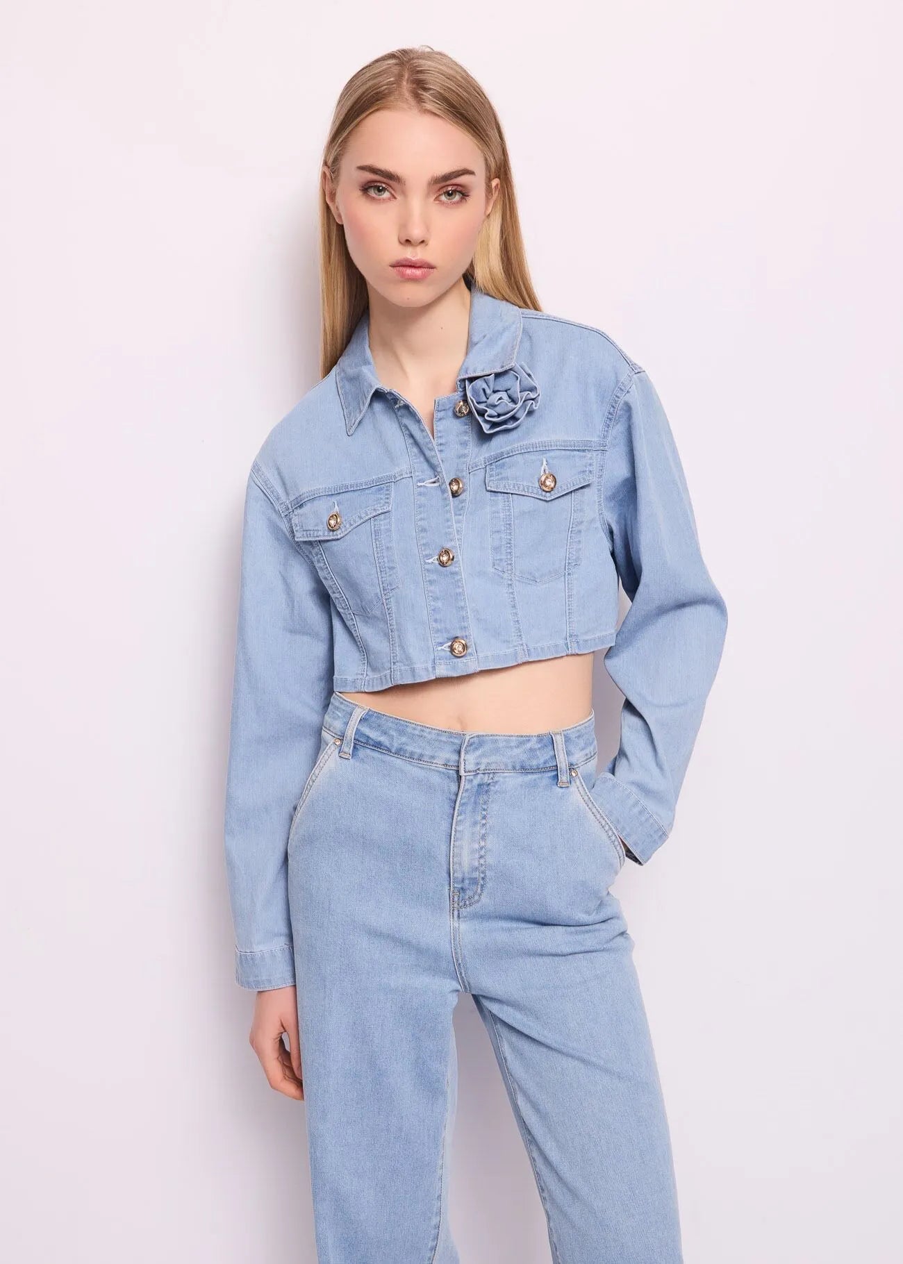 Giacca corta in denim DENNYROSE ART.511ND36001