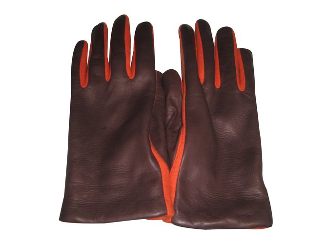 Agnelle Guanti Marrone