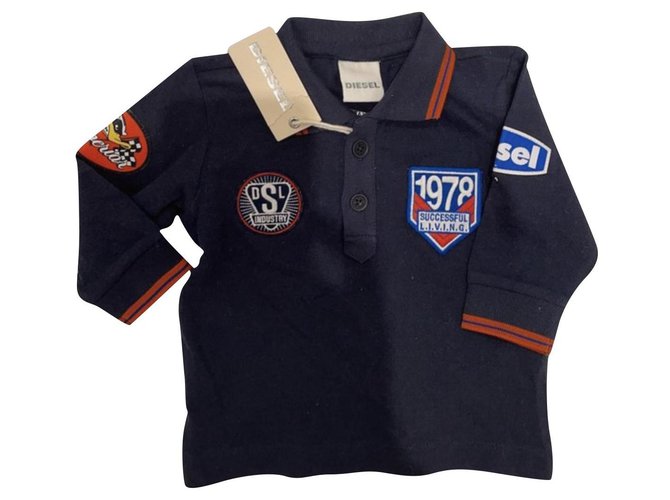 Diesel Tops Tees Blu navy