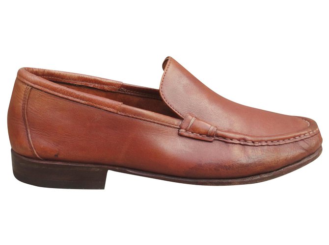 Salvatore Ferragamo p mocassini morbidi 41,5 Marrone chiaro