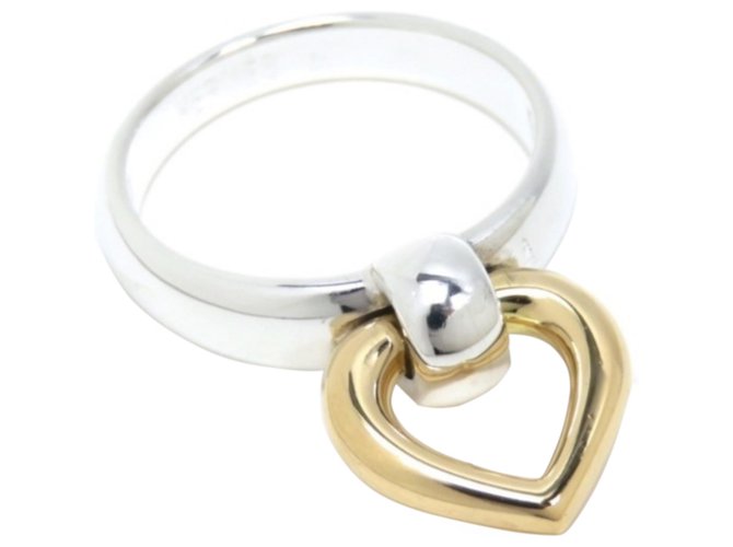 Ring Hermès Hermes Silver 18Anello cuore K. Argento D'oro