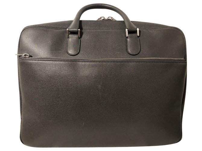 Valextra CARTELLA CLASSICA ACCADEMIA Grigio