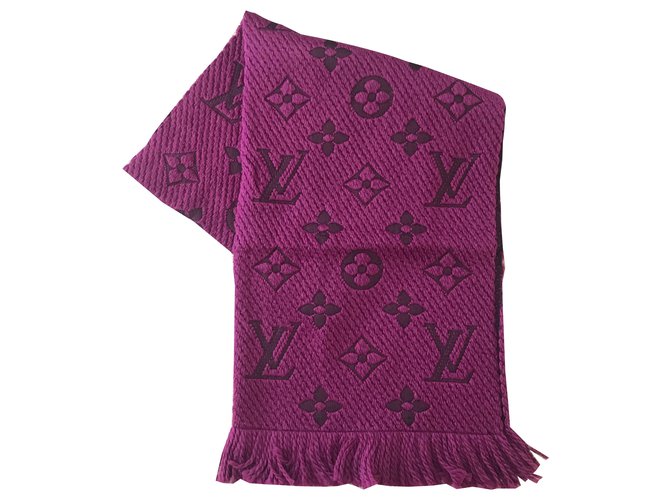 Sciarpa Louis Vuitton Logomania viola Prugna