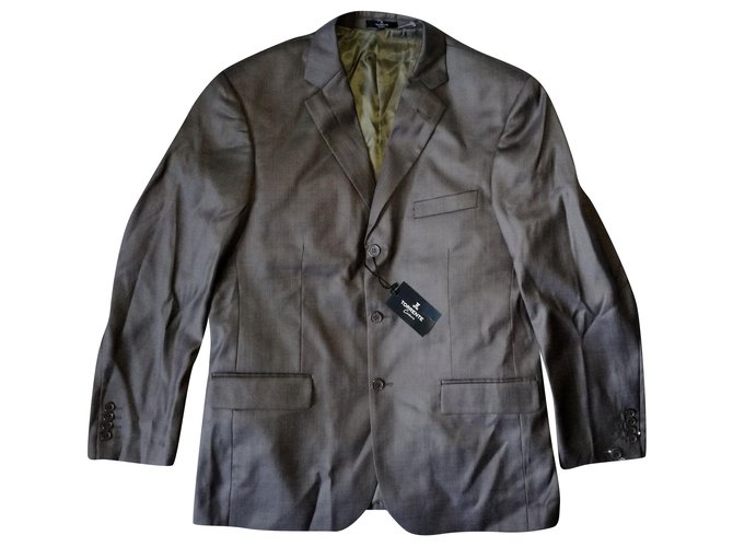 TORRENTE Couture Homme Cos 03 Blazer giacca da abito grigio cammello