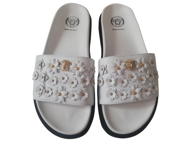Versace Mules Bianco