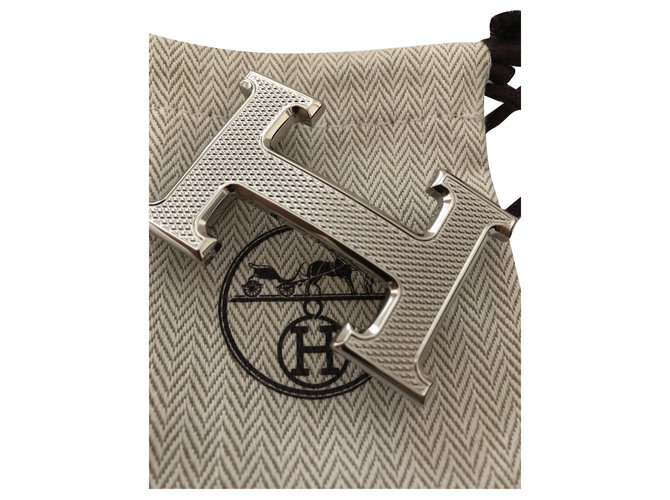 Constance Hermès Modello H 5382 guilloché argento palladio