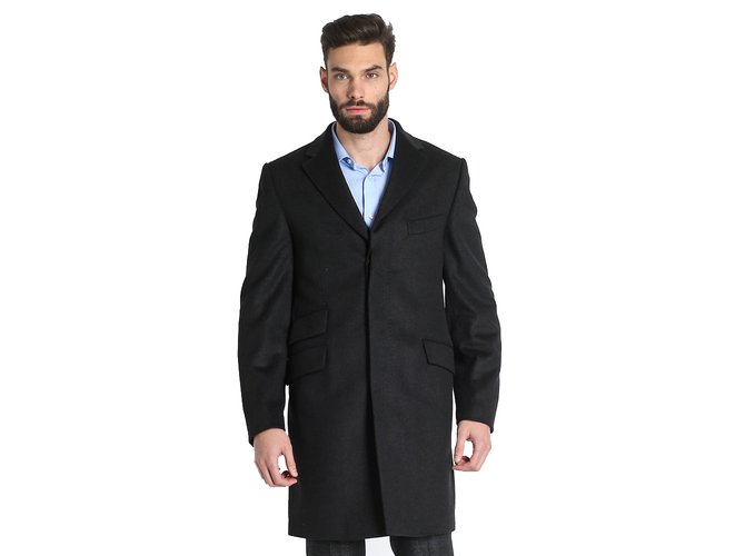 COLLEZIONE TRUSSARDI NUOVISSIMO SCURO IN LANA E CASHMERE GRIGIO SCURO Grigio antracite