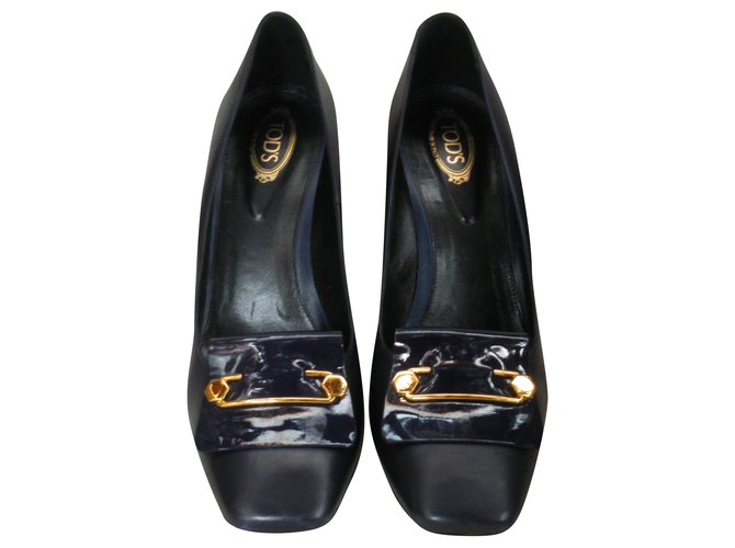 Tod's Tacchi Nero Blu navy