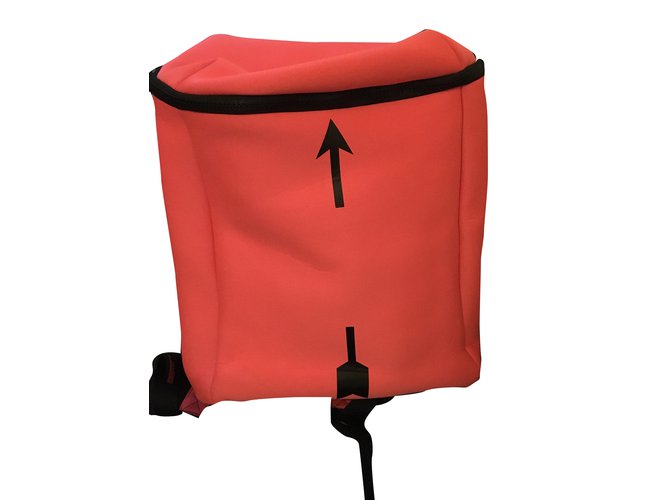 Autre Marque Zaino in neoprene rosa neon upside