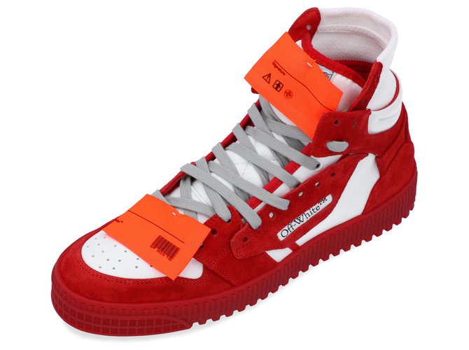 Off White Fuori dal campo 3.0 scarpe da ginnastica alte Rosso