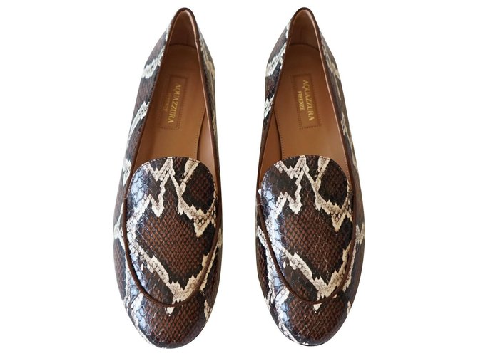 Aquazzura ballerine Marrone Bianco Beige