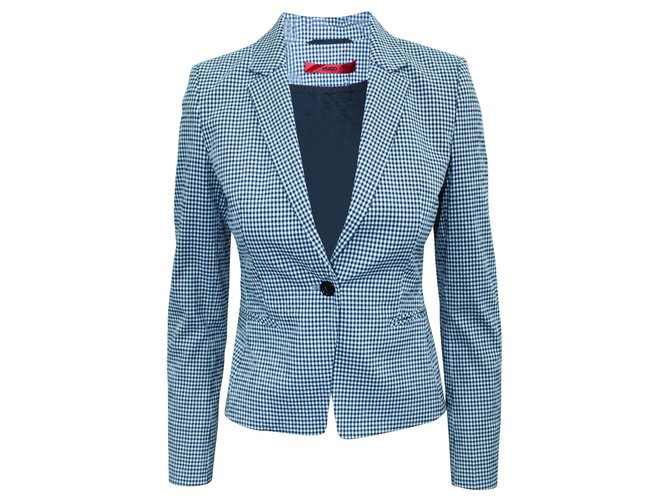 Hugo Boss Blazer a quadri blu