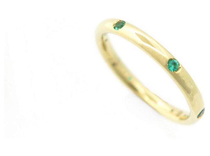 NINE POMELLATO ALLIANCE LUCCIOLE A RING.verso002/ O9/ ZF 54 ORO SMERALDO + SCATOLA D'oro