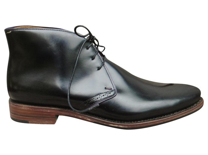 Paraboot p chukka stivali 40 Nuova Condizione Nero