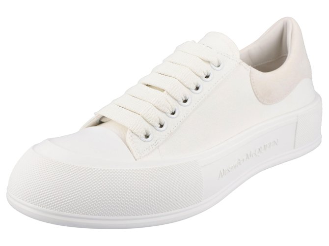 Alexander Mcqueen Scarpe da ginnastica stringate da ponte Bianco