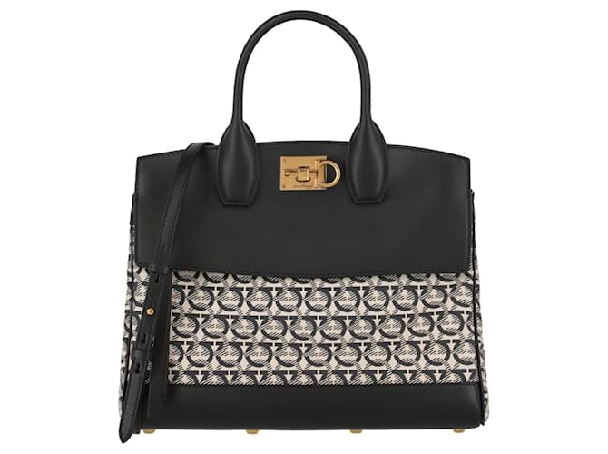 Salvatore Ferragamo Borsa tote Studio Gancini con monogramma Multicolore