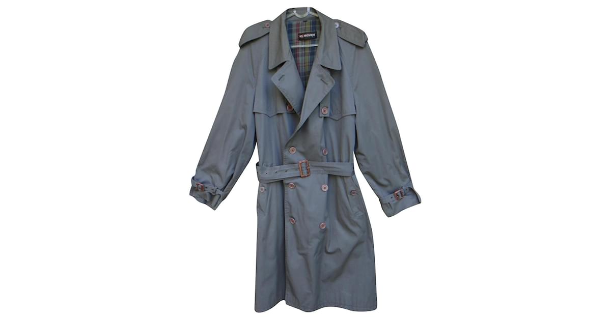 Trench vintage da uomo Yves Saint Laurent taglia L Grigio