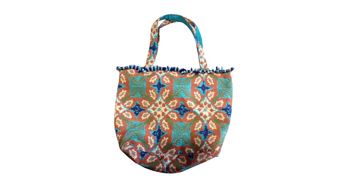 Antik Batik Borsa Blu