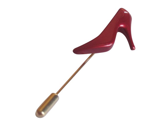 Salvatore Ferragamo Pin e spilla Rosso D'oro