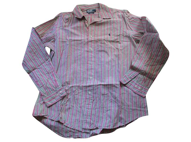 Polo Ralph Lauren Camicia in cotone a righe, Taglia L. Multicolore