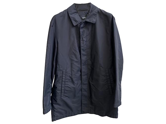 Hugo Boss Candon Soprabito in Cotone Nero