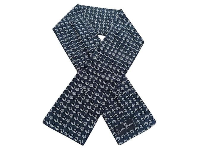 Paco Rabanne Sciarpe da uomo Beige Blu navy