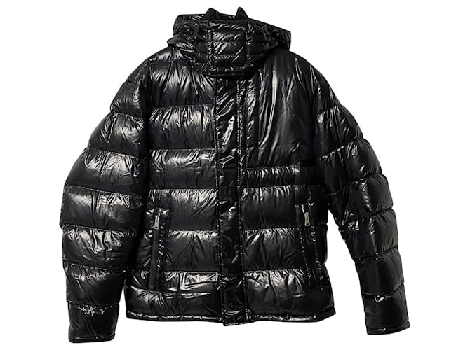 Piumino Hugo Boss Domar in nylon nero