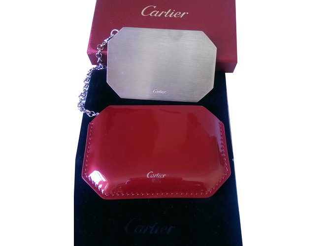 Cartier Borsa, portafoglio, Astuccio Argento