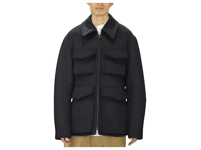Cappotto in lana Acne Studios Blu Blu navy Blu scuro