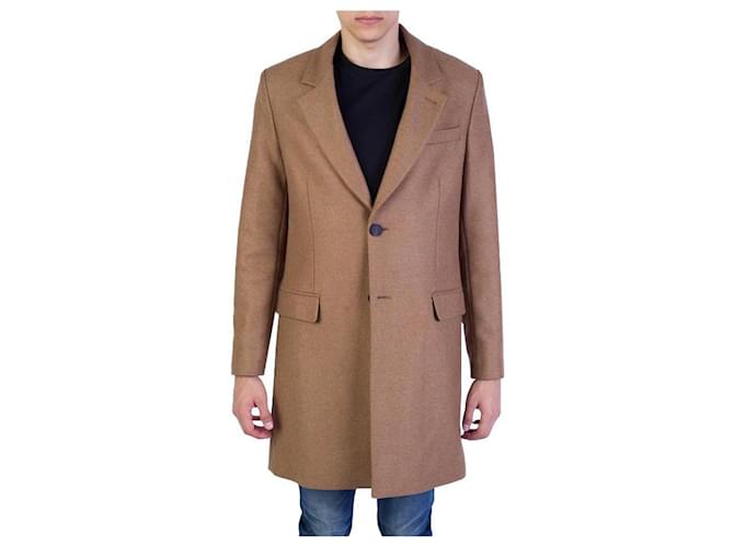 Autre Marque Cappotto classico a due bottoni AMI Paris Marrone Taupe Cognac Nocciola Marrone chiaro Caramello