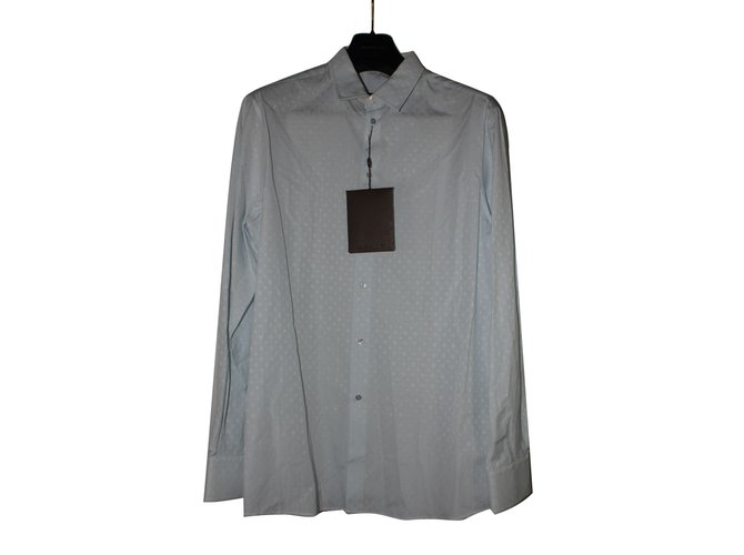 Louis Vuitton Camicia monogramm Blu