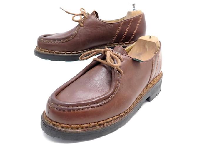 SCARPE PARABOOT DERBY MORZINE 41.5 scarpe in pelle marrone