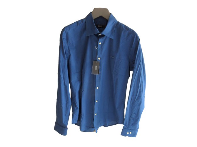 Hugo Boss Camicia da uomo slim fit in denim blu Hugo
