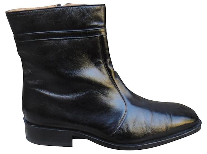 Autre Marque stivaletti da uomo vintage p 39 condizione perfetta Nero