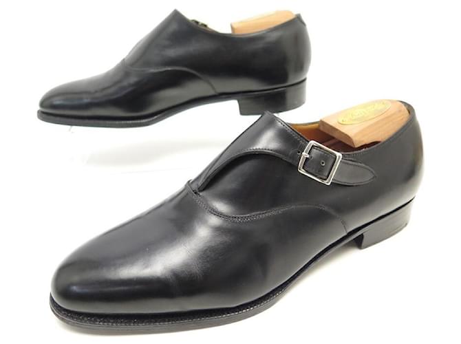 SCARPE VINTAGE JOHN LOBB 1998 ED. limitato 7.5E 41.5 MOCASSINI CON FIBBIA Nero