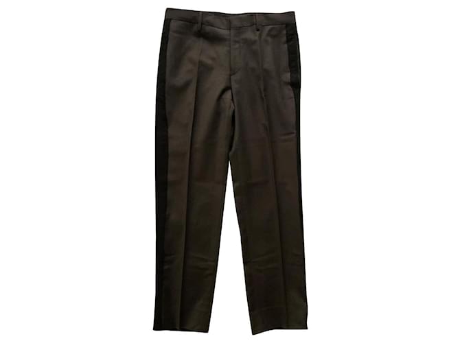 Lanvin Pantaloni da smoking vintage in lana Grigio antracite