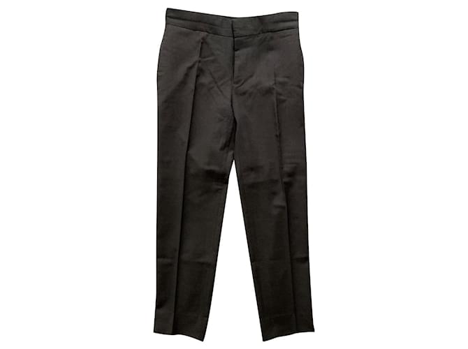 Lanvin Pantaloni smoking in lana Grigio antracite